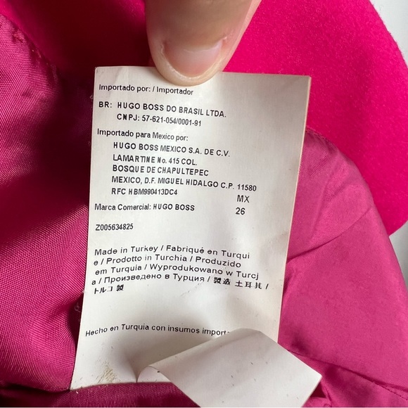 Hugo Boss Blazer Jacket Pink Afiraly Short Office Business Size AU & UK 8 US 4 - Picture 10 of 10